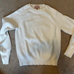 Philosophy White Crew Neck Sweater